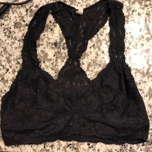 Free People Lace Black Bralette